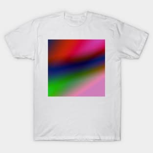 PINK BLUE GREEN RED TEXTURE ART T-Shirt